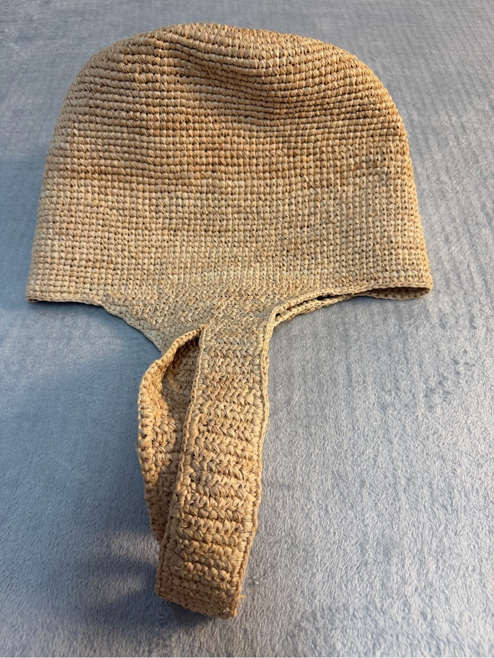 Aerie Raffia Woven Beach Tote | Boho Coastal Summer Straw Bag - Picture 4 of 12